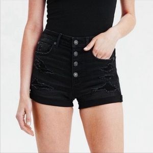 American eagle curvy super hi-rise shortie shorts